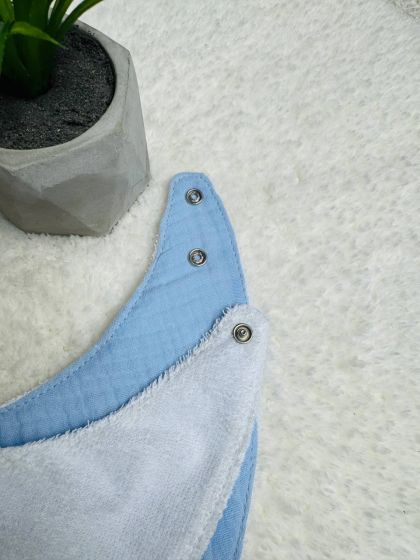 ❤ Слюнявчик, нагрудник мусліновий, непромакаючий. Принт - Блакитний однотон (#11366922) ✓ Anna Konvert 2