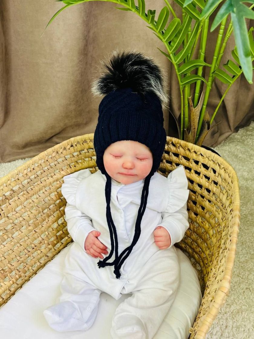 ❤ Шапка зимова, 0-6 міс. Колір - Темно синя (#86603160) ✓ Anna Konvert