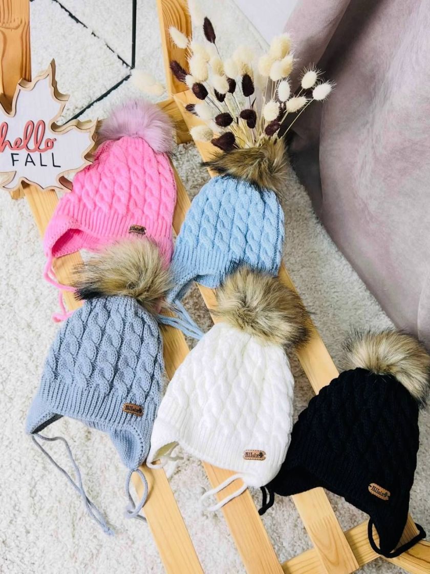 ❤ Шапка зимова, 1-3 роки. Колір - Сірий (#36716210) ✓ Anna Konvert