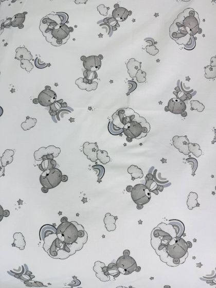 ❤ Змінна дитяча постіль, розмір підковдри 140 см на 110 см. Принт - Ведмедикі сплячі, невзрачні сірі (#72093548) ✓ Anna Konvert 2