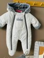 ❤ Демісезонний комбінезон "Міні", з шапкою та рукавицями. Колір - Білий. Розмір - 0-3 (#5211024) ✓ Anna Konvert