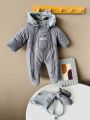 ❤ Демісезонний комбінезон "Міні", з шапкою та рукавицями. Колір - Сірий. Розмір - 0-3 (#56024113) ✓ Anna Konvert
