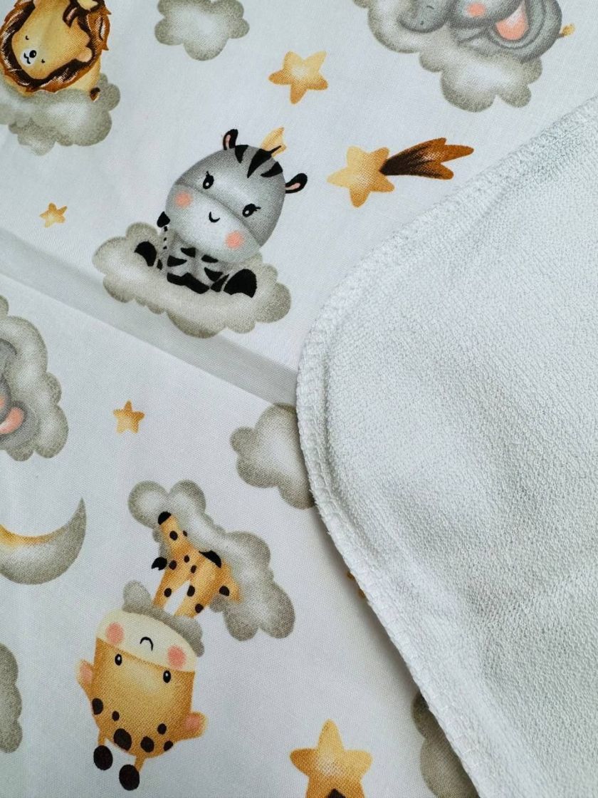 ❤ Пелюшки непромакаючі 80*50см. Принт - Сплячі звірі на хмаринці (#63339455) ✓ Anna Konvert