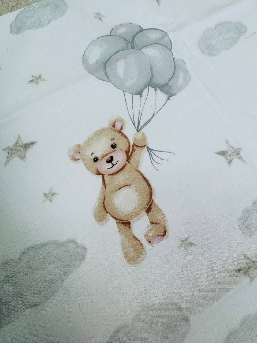 ❤ Пелюшки непромакаючі 80*50см. Принт - Ведмідь з сірими кульками (#14028196) ✓ Anna Konvert