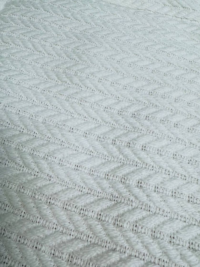 ❤ Демісезонний конверт плед на виписку, Плетіння, 80*80см. Колір - Білий, з рожевим бантиком (#4783871) ✓ Anna Konvert