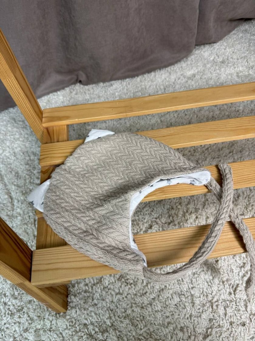 ❤ Демісезонний комбінезон з шапочкою, Косичка з бавовняною підкладкою, 0-4 міс. Колір - Бежевий (#57241190) ✓ Anna Konvert