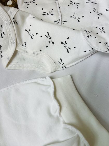 ❤ Комплект 3ка з боді, байка 56р. Принт - Вуса киць (#42277077) ✓ Anna Konvert 2