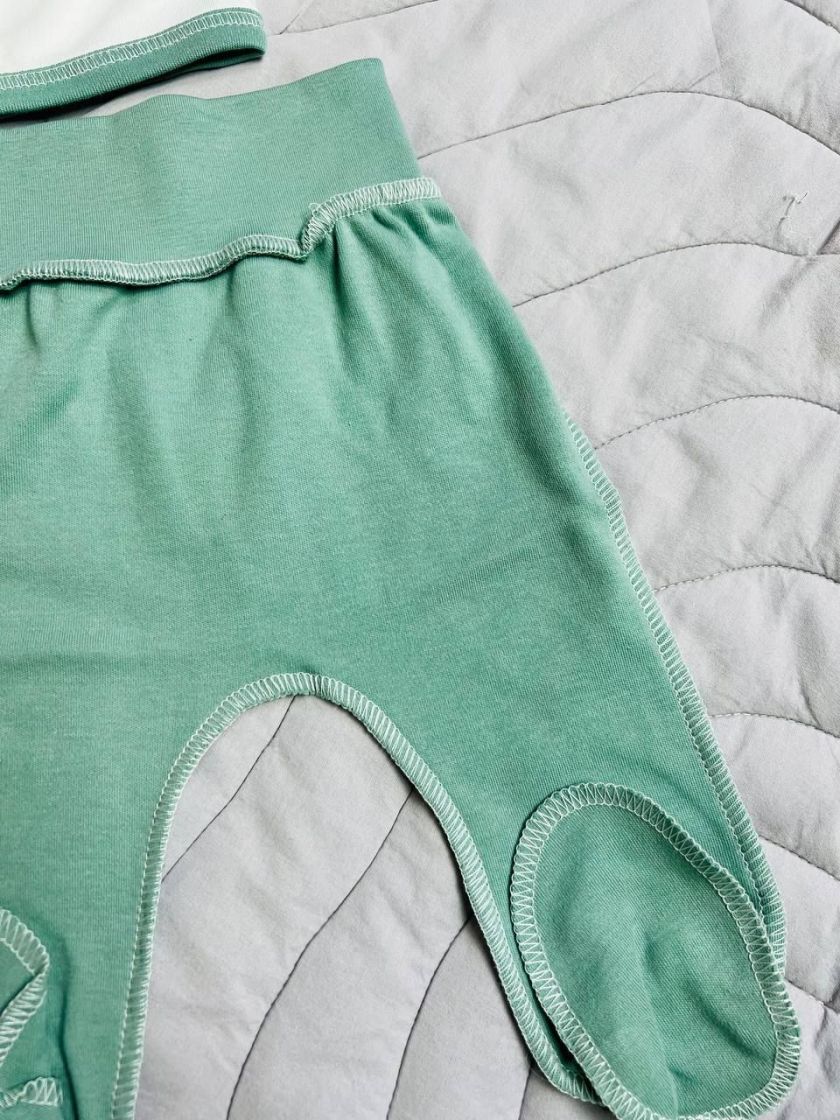 ❤ Комплект 3ка з сорочкою інтерлок "Кантик", 56см. Колір - Фісташковий (#4880539) ✓ Anna Konvert