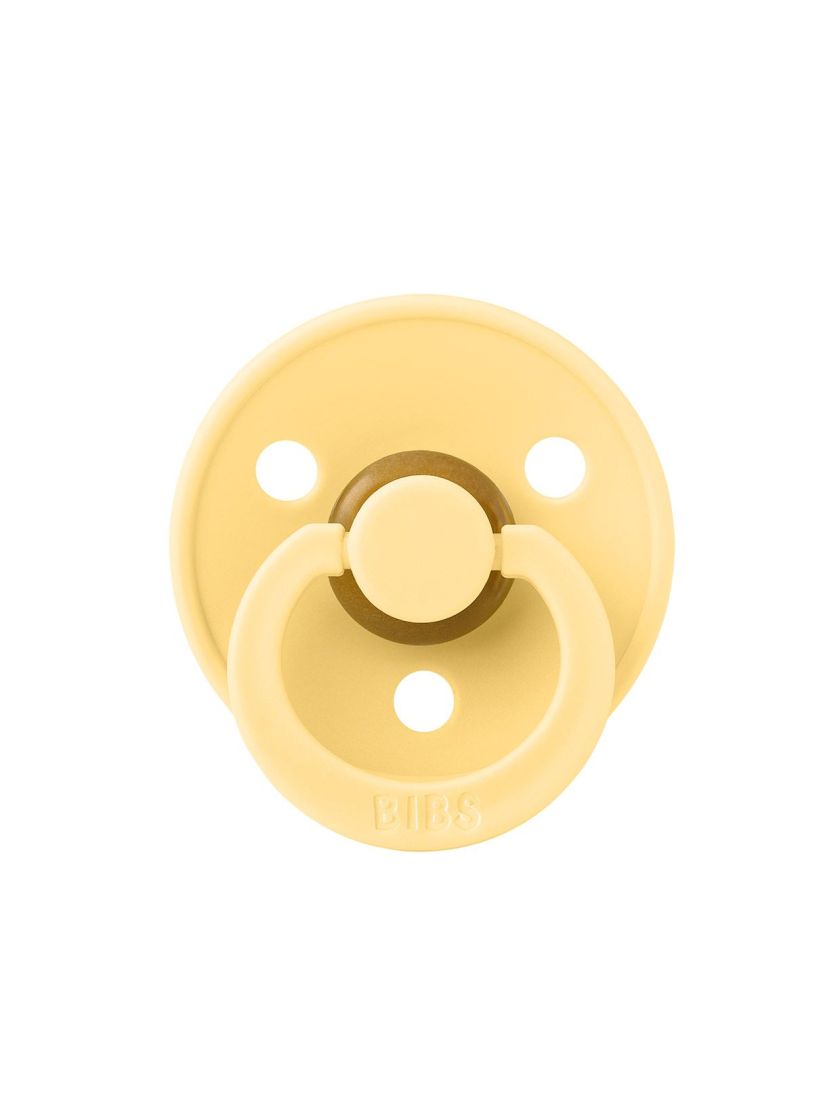 ❤ Соска пустушка BIBS Colour Latex Round (кругла). Колір - Pale Butter. Розмір - 0-6 міс (#60715387) ✓ Anna Konvert