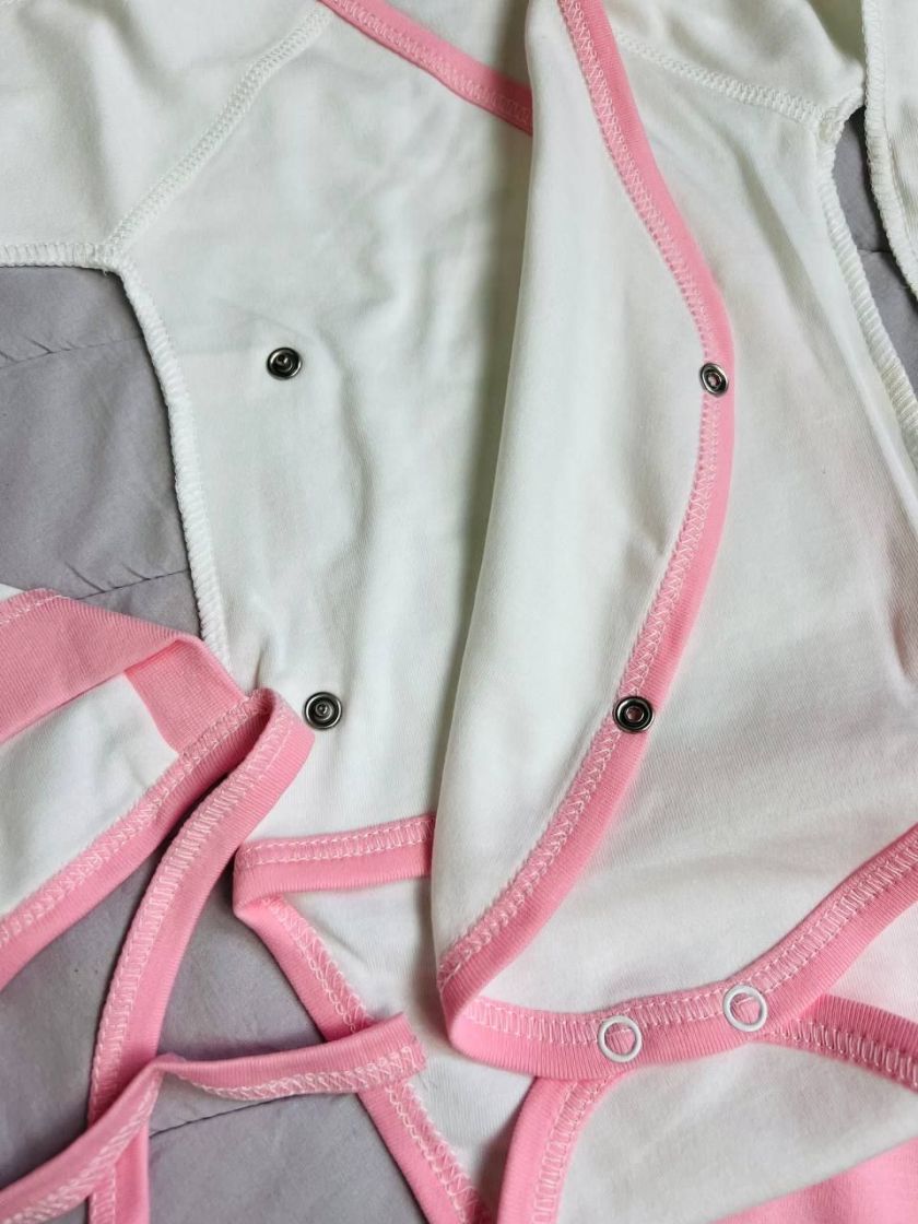 ❤ Комплект 3ка з боді Кантик. Колір - Рожевий. Розмір - 62см (#75523997) ✓ Anna Konvert