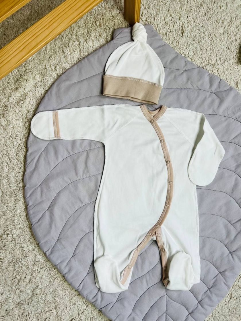 ❤ Чоловічок з шапочкою інтерлок Кантик. Колір - Пісочний. Розмір - 56см (#59688754) ✓ Anna Konvert