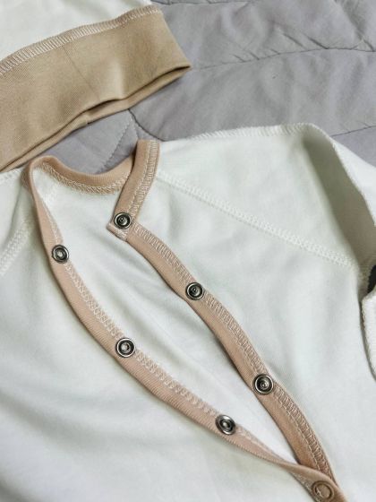 ❤ Чоловічок з шапочкою інтерлок Кантик. Колір - Пісочний. Розмір - 56см (#59688754) ✓ Anna Konvert 2