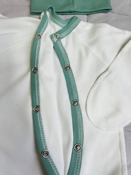 ❤ Чоловічок з шапочкою інтерлок Кантик. Колір - Фісташковий. Розмір - 56см (#39160729) ✓ Anna Konvert 2