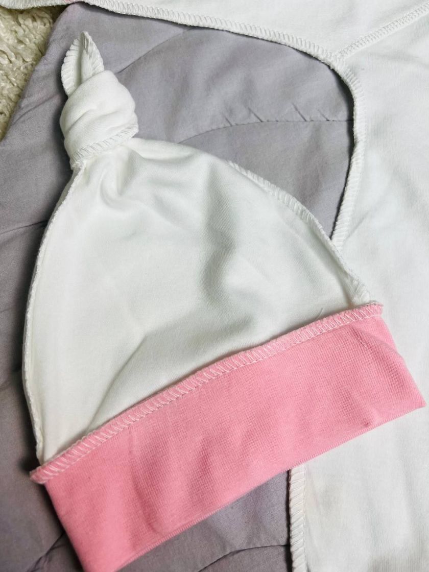 ❤ Чоловічок з шапочкою інтерлок Кантик. Колір - Рожевий. Розмір - 62см (#12403734) ✓ Anna Konvert