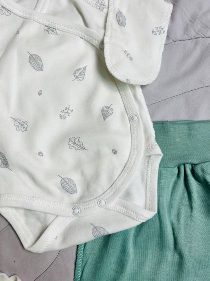 ❤ Комплект 4ка з боді інтерлок, "Листячко". Колір - Фісташковий (#46592769) ✓ Anna Konvert 2