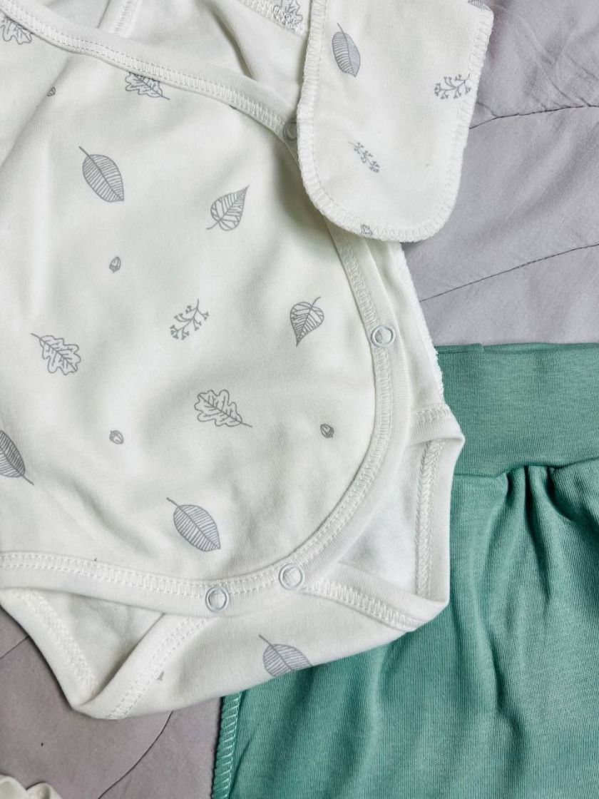 ❤ Комплект 4ка з боді інтерлок, "Листячко". Колір - Фісташковий (#46592769) ✓ Anna Konvert