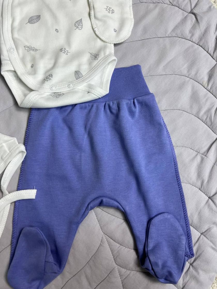 ❤ Комплект 4ка з боді інтерлок, "Листячко". Колір - Фіолетовий (#75839272) ✓ Anna Konvert