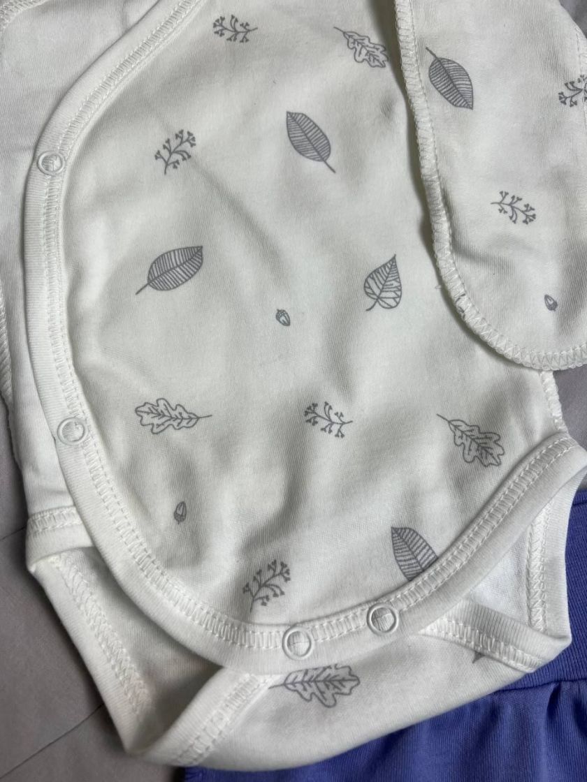 ❤ Комплект 4ка з боді інтерлок, "Листячко". Колір - Фіолетовий (#75839272) ✓ Anna Konvert