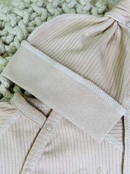 ❤ Чоловічок з шапочкою "Бархат" інтерлок. Колір - Бежевий. Розмір - 62см (#45539820) ✓ Anna Konvert 2