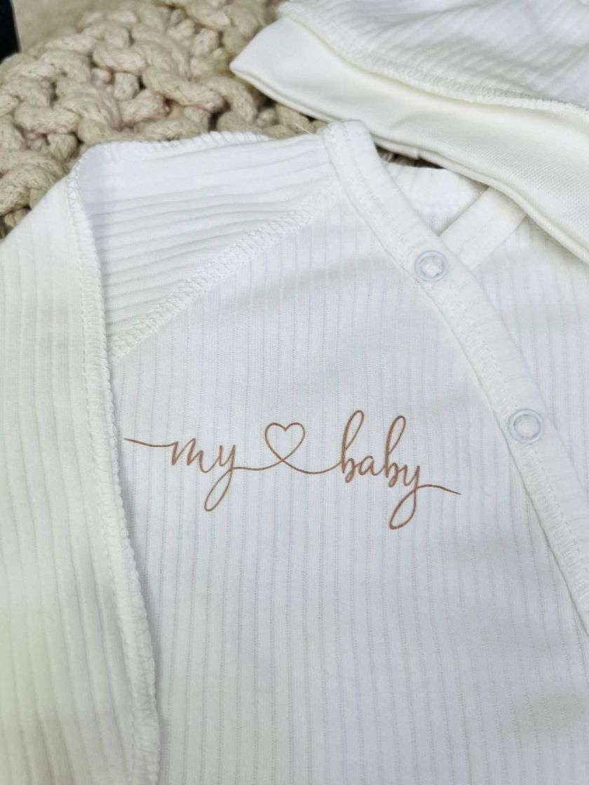 ❤ Чоловічок з шапочкою "Бархат" інтерлок. Колір - Білий. Розмір - 62см (#38793624) ✓ Anna Konvert