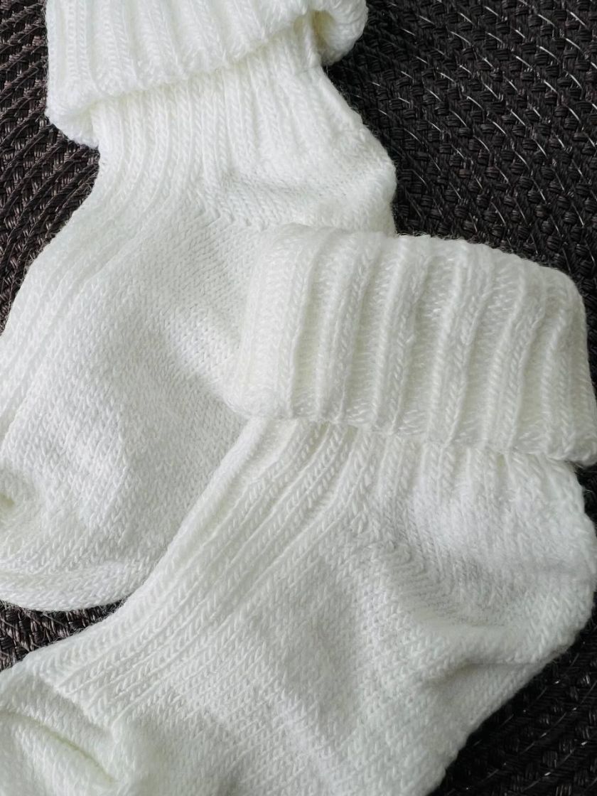 ❤ Шкарпетки без утеплення щільні, 0-3міс. Колір - Білий (#2251958) ✓ Anna Konvert