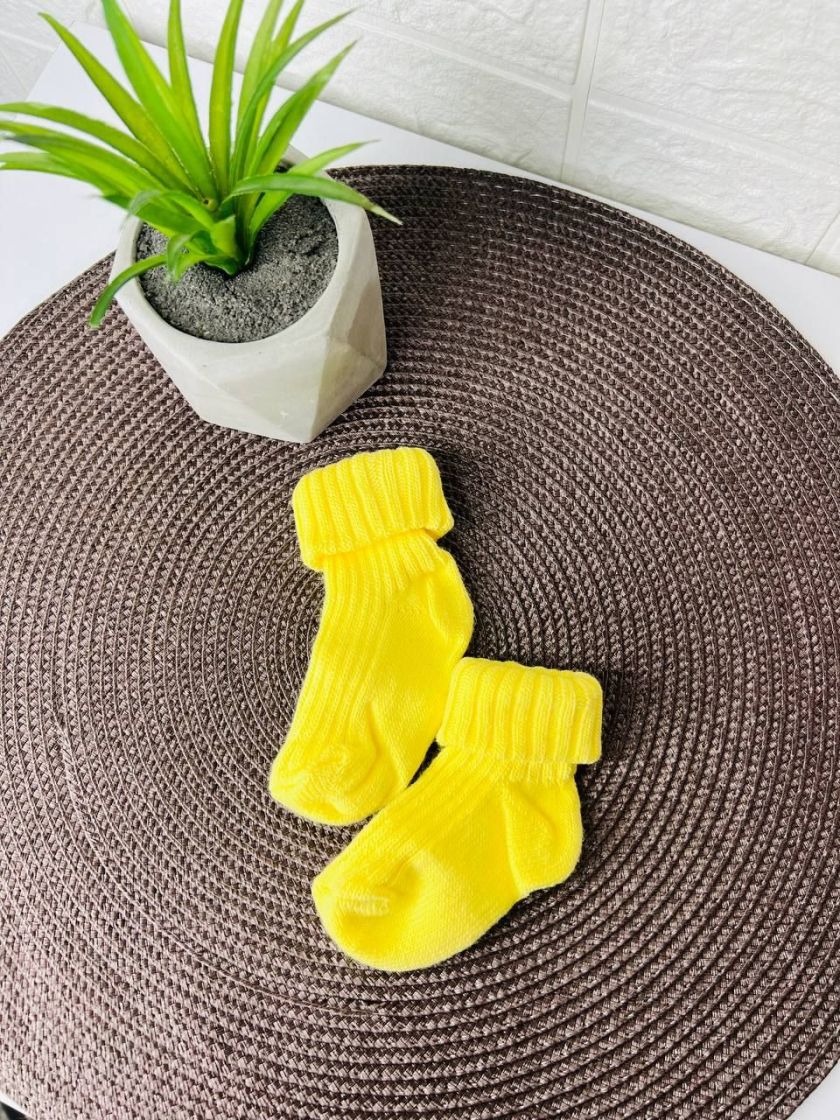 ❤ Шкарпетки без утеплення щільні, 0-3міс. Колір - Жовтий (#97749168) ✓ Anna Konvert