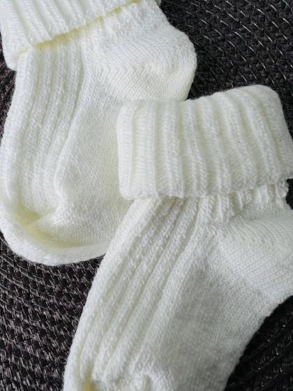 ❤ Шкарпетки без утеплення щільні, 0-3міс. Колір - Молочний (#90219106) ✓ Anna Konvert 2