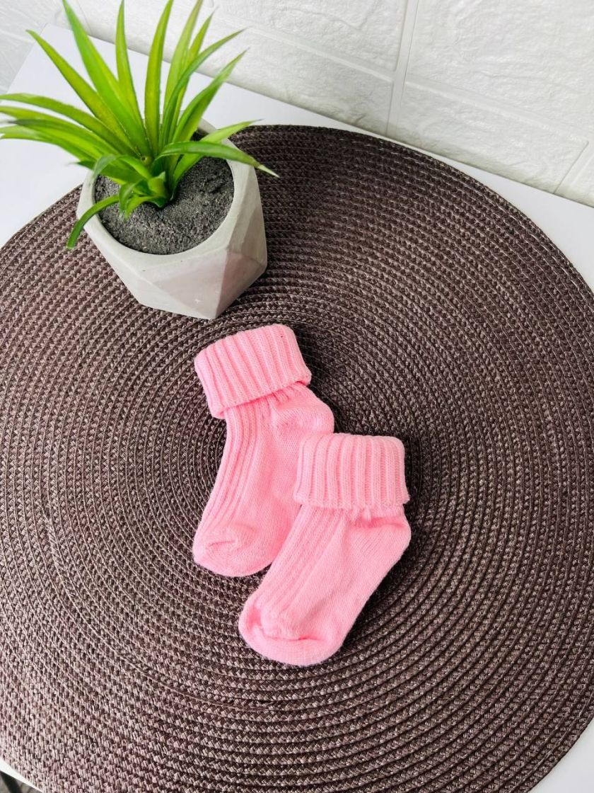 ❤ Шкарпетки без утеплення щільні, 0-3міс. Колір - Рожевий (#4178955) ✓ Anna Konvert