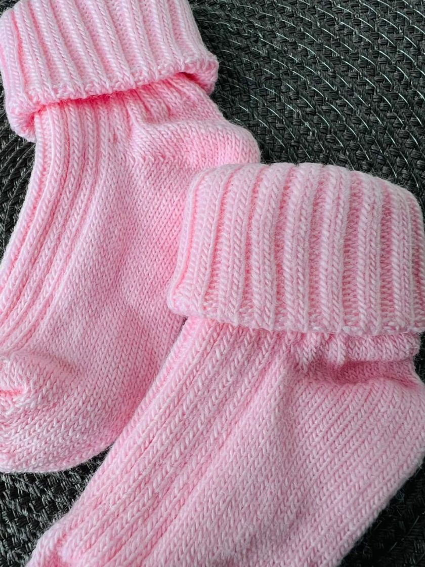 ❤ Шкарпетки без утеплення щільні, 0-3міс. Колір - Рожевий (#4178955) ✓ Anna Konvert