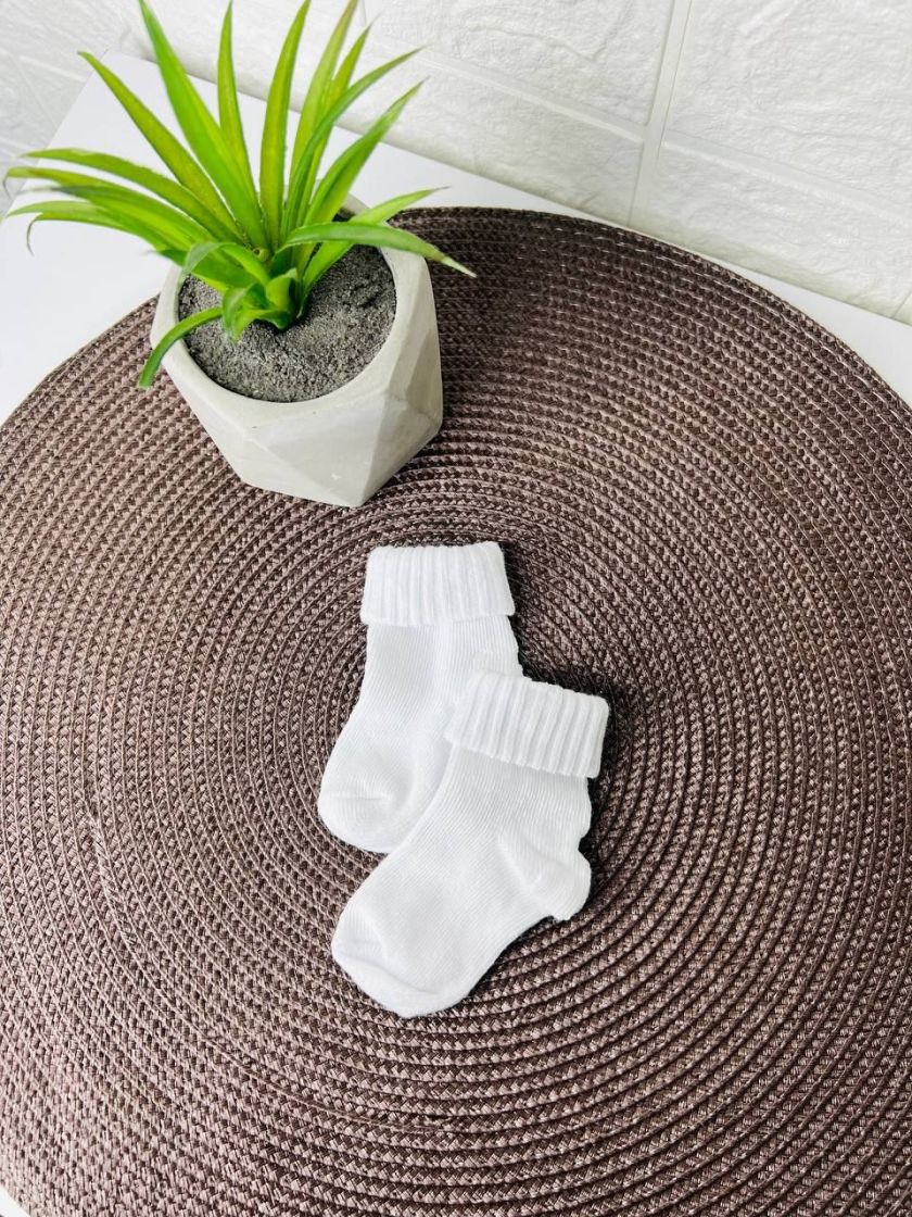 ❤ Шкарпетки без утеплення, 0-3міс. Колір - Білий (#77412119) ✓ Anna Konvert