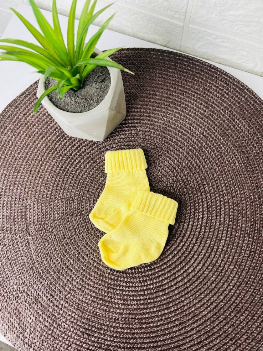 ❤ Шкарпетки без утеплення, 0-3міс. Колір - Жовтий (#3742766) ✓ Anna Konvert