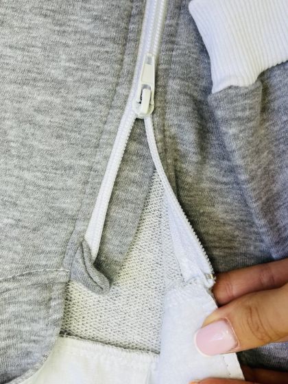 ❤ Ромпер з капюшоном "Вушка", трьохнитка-петля футер. Колір - Сірий зайка. Розмір - 3-6 (#41530972) ✓ Anna Konvert 2