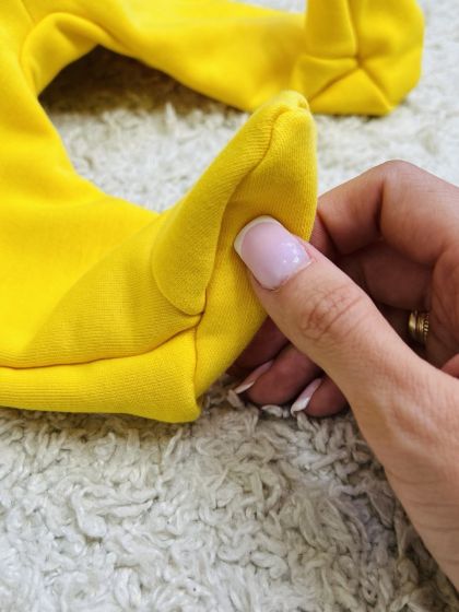 ❤ Ромпер з капюшоном "Вушка", трьохнитка-петля футер. Колір - Жовтий зайка. Розмір - 6-9 (#44940606) ✓ Anna Konvert 2