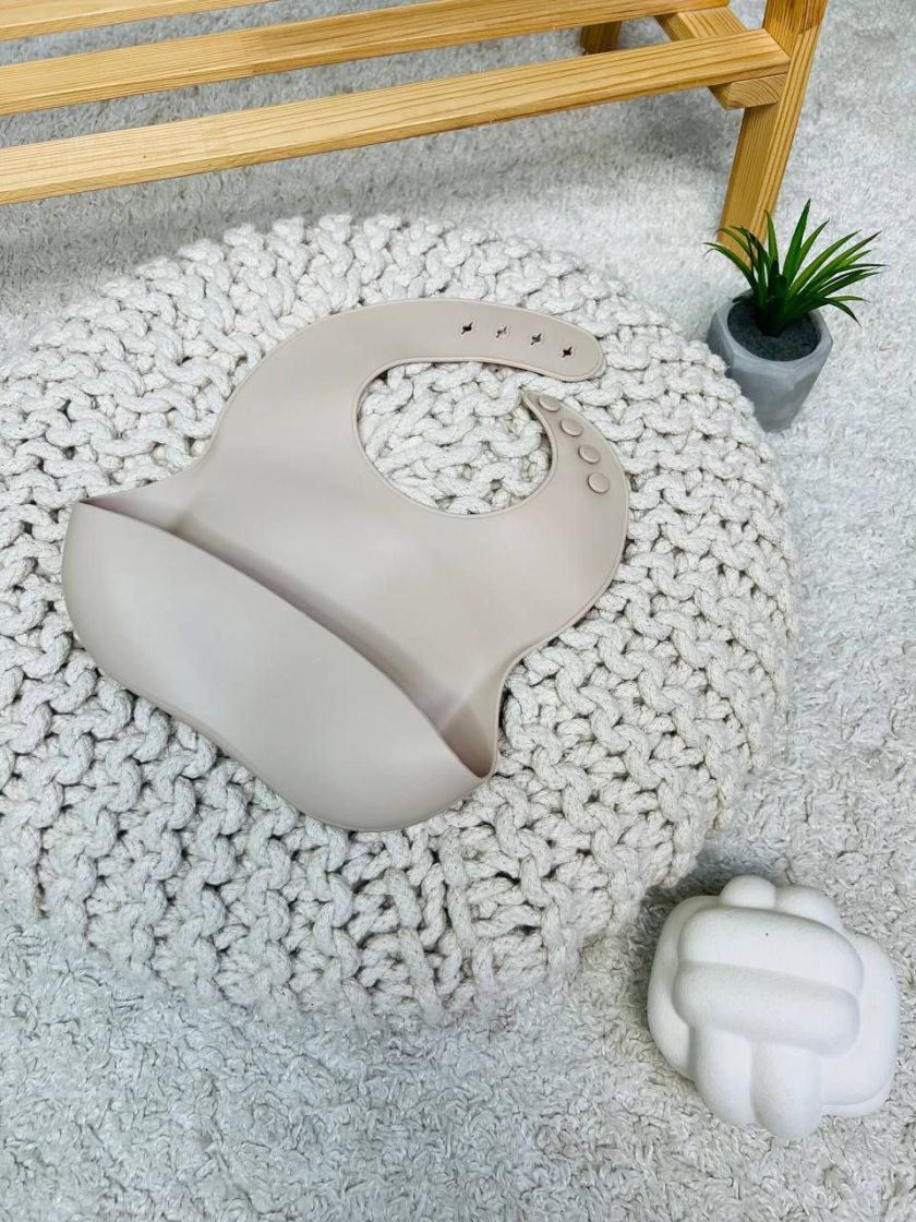 ❤ Силіконовий нагрудник "Color", з регулятором довжини. Колір - Vanilla (#25116756) ✓ Anna Konvert