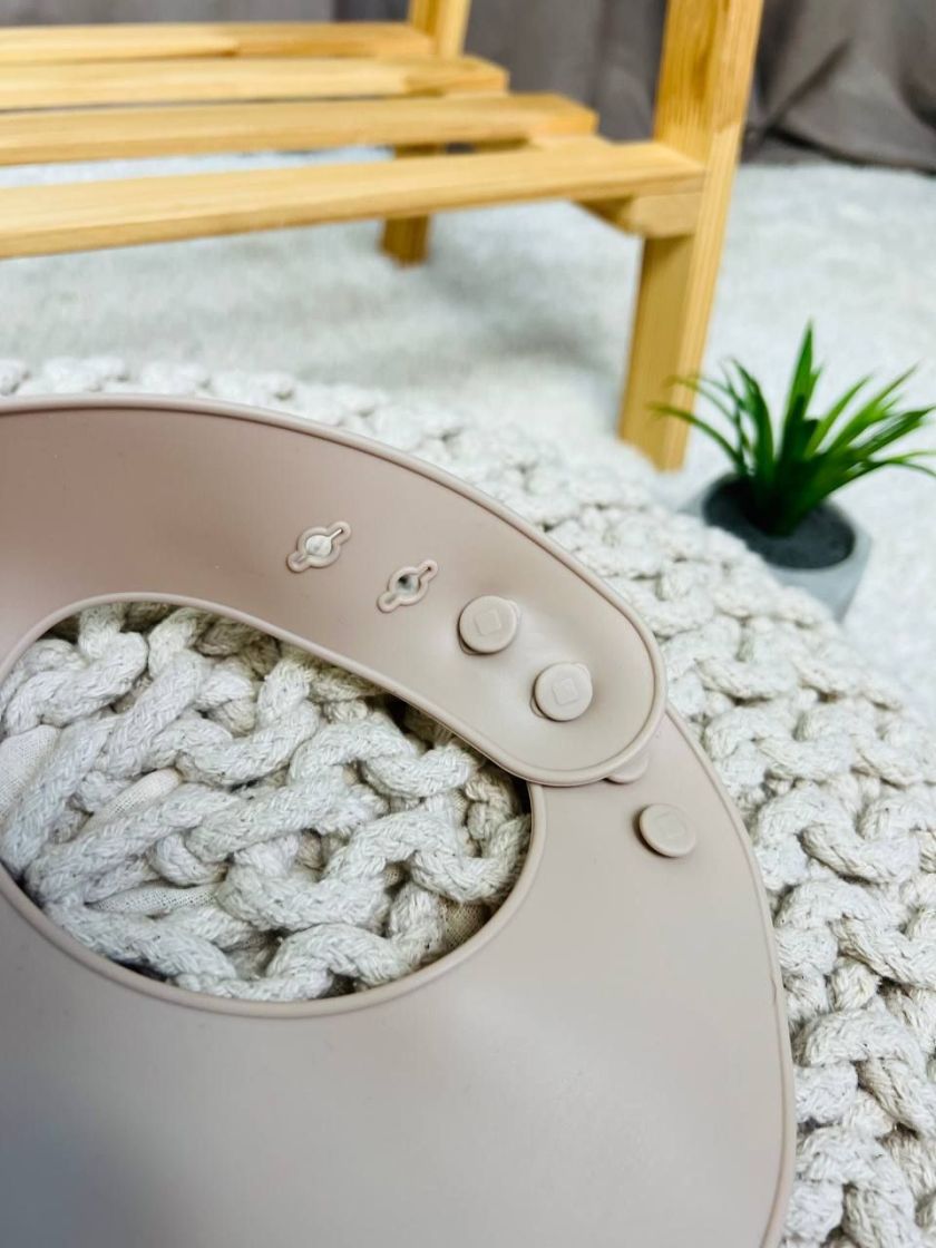 ❤ Силіконовий нагрудник "Color", з регулятором довжини. Колір - Vanilla (#25116756) ✓ Anna Konvert