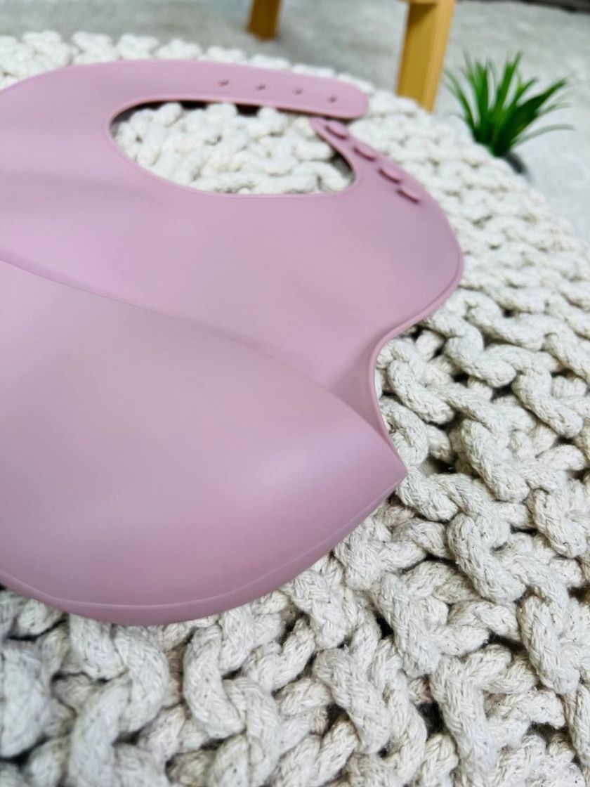 ❤ Силіконовий нагрудник "Color", з регулятором довжини. Колір - Pale Mauve (#8857794) ✓ Anna Konvert