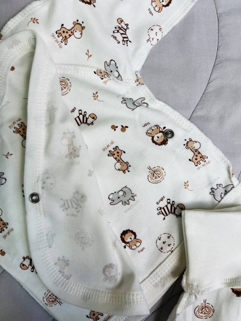 ❤ Комплект 3ка з сорочкою інтерлок Ромашка, 56-62см. Принт - Сафарі (#2602392) ✓ Anna Konvert