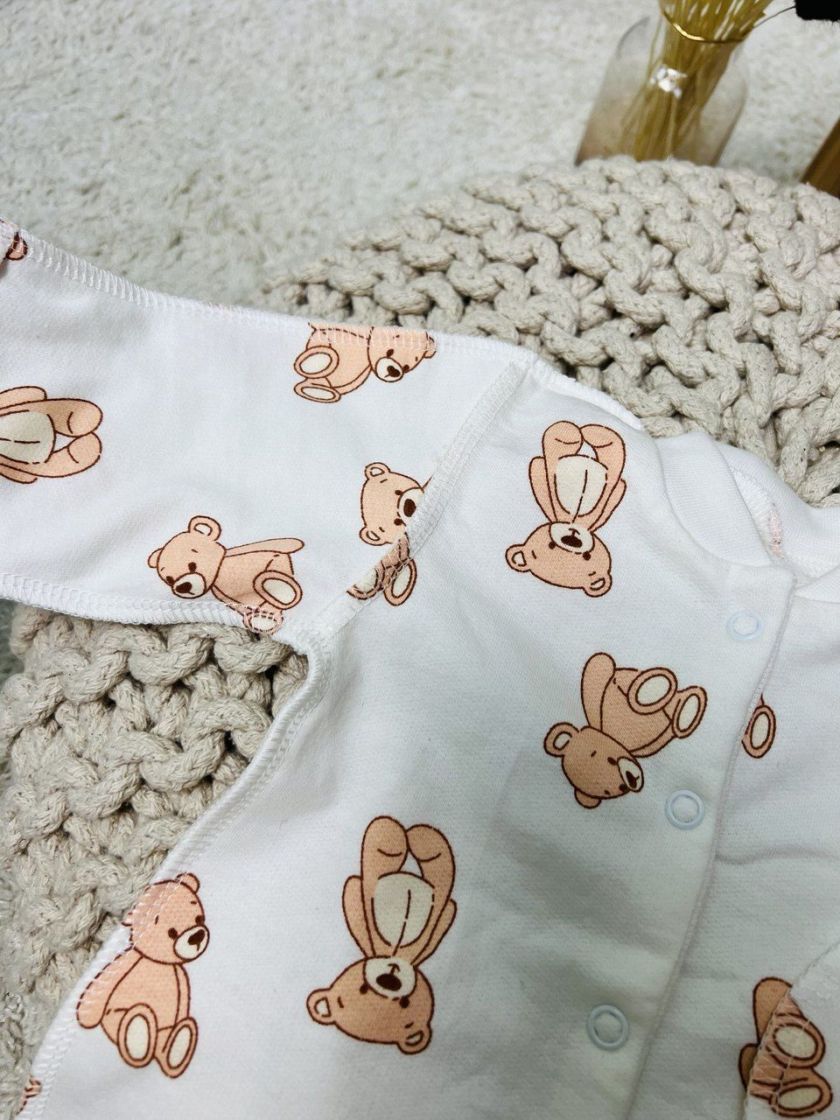 ❤ Чоловічок інтерлок 56-62см. Принт - Ведмедик тедді (#62733689) ✓ Anna Konvert