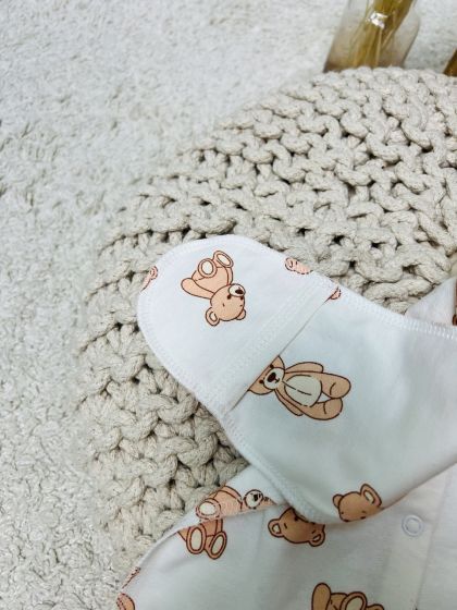 ❤ Чоловічок інтерлок 56-62см. Принт - Ведмедик тедді (#62733689) ✓ Anna Konvert 2