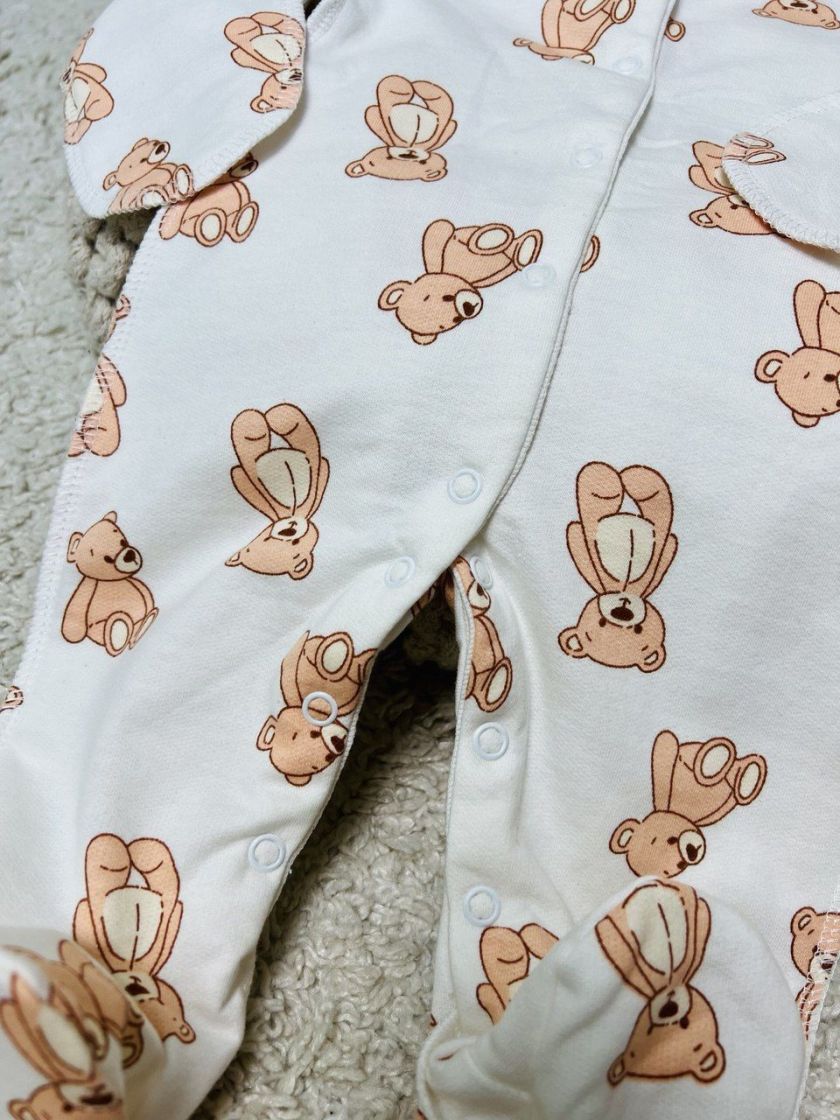 ❤ Чоловічок інтерлок 56-62см. Принт - Ведмедик тедді (#62733689) ✓ Anna Konvert