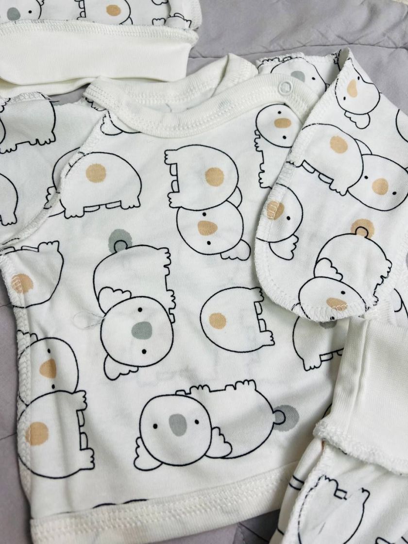 ❤ Комплект 3ка з сорочкою інтерлок Ромашка, 56-62см. Принт - Коала велика (#75070322) ✓ Anna Konvert