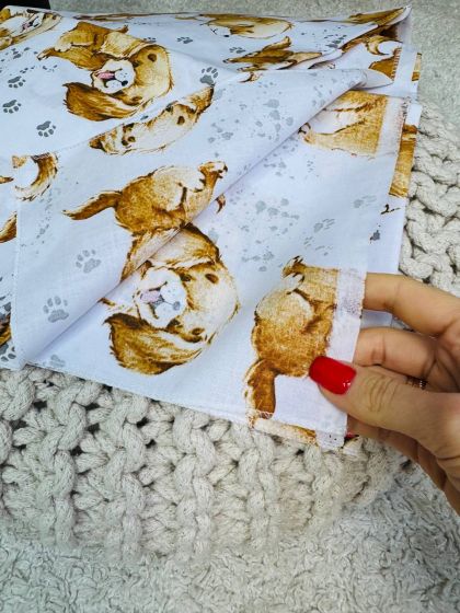 ❤ Пелюшки Ситцеві 85 см на 105 см. Принт - Песики бежеві (#64195720) ✓ Anna Konvert 2