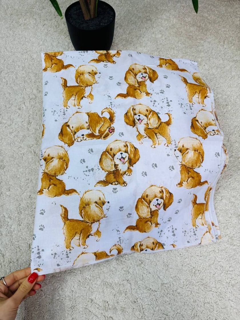 ❤ Пелюшки Ситцеві 85 см на 105 см. Принт - Песики бежеві (#64195720) ✓ Anna Konvert