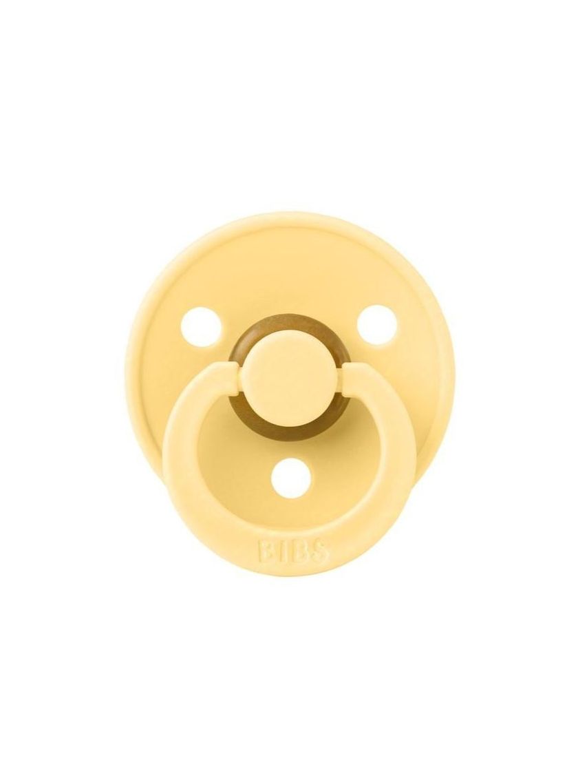 ❤ Соска пустушка BIBS Colour Latex Round (кругла). Колір - Pale Butter. Розмір - 6-18 міс (#60209008) ✓ Anna Konvert