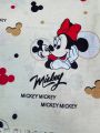 ❤ Пелюшки Ситцеві 85 см на 105 см. Принт - Міккі маус на бежевому (#19763006) ✓ Anna Konvert