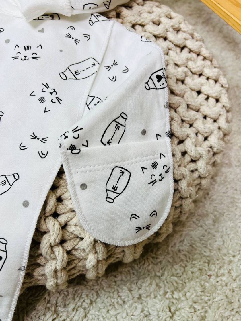 ❤ Чоловічок з шапочкою байка, 56-62см. Принт - Пляшечки та вуса киць (#95596355) ✓ Anna Konvert