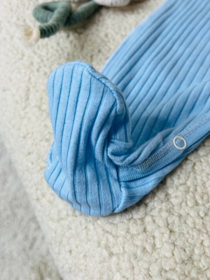 ❤ Чоловічок з шапочкою "Бархат" смужка. Колір - Блакитний. Розмір - 56см (#37650917) ✓ Anna Konvert 2