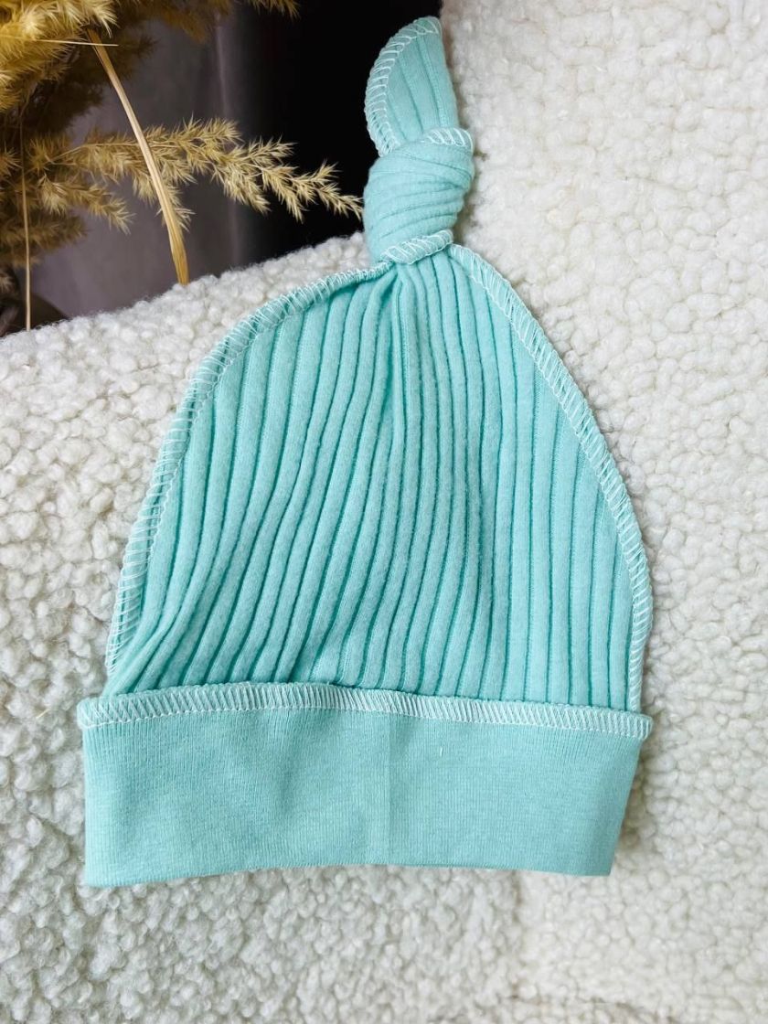 ❤ Чоловічок з шапочкою "Бархат" смужка. Колір - Фісташковий. Розмір - 56см (#67411987) ✓ Anna Konvert