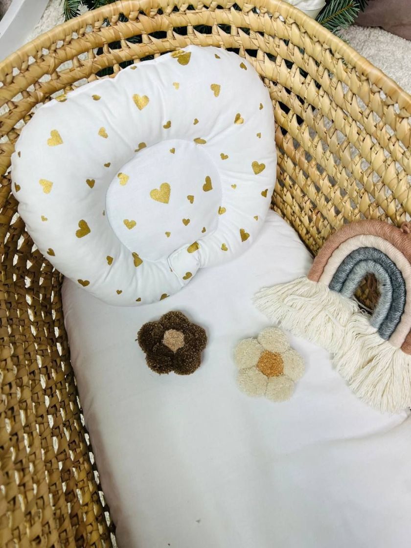 ❤ Ортопедична подушка. Принт - Сердечка золоті (#67782172) ✓ Anna Konvert