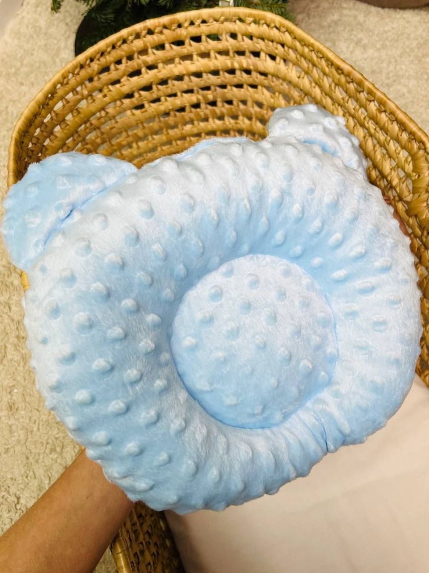 ❤ Подушка ортопедична з вушками, плюш. Колір - Блакитний (#84870893) ✓ Anna Konvert